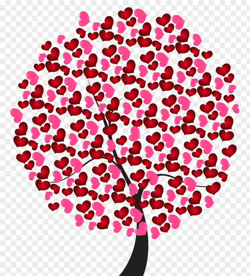 Love Heart Treer Clip Art Image PNG