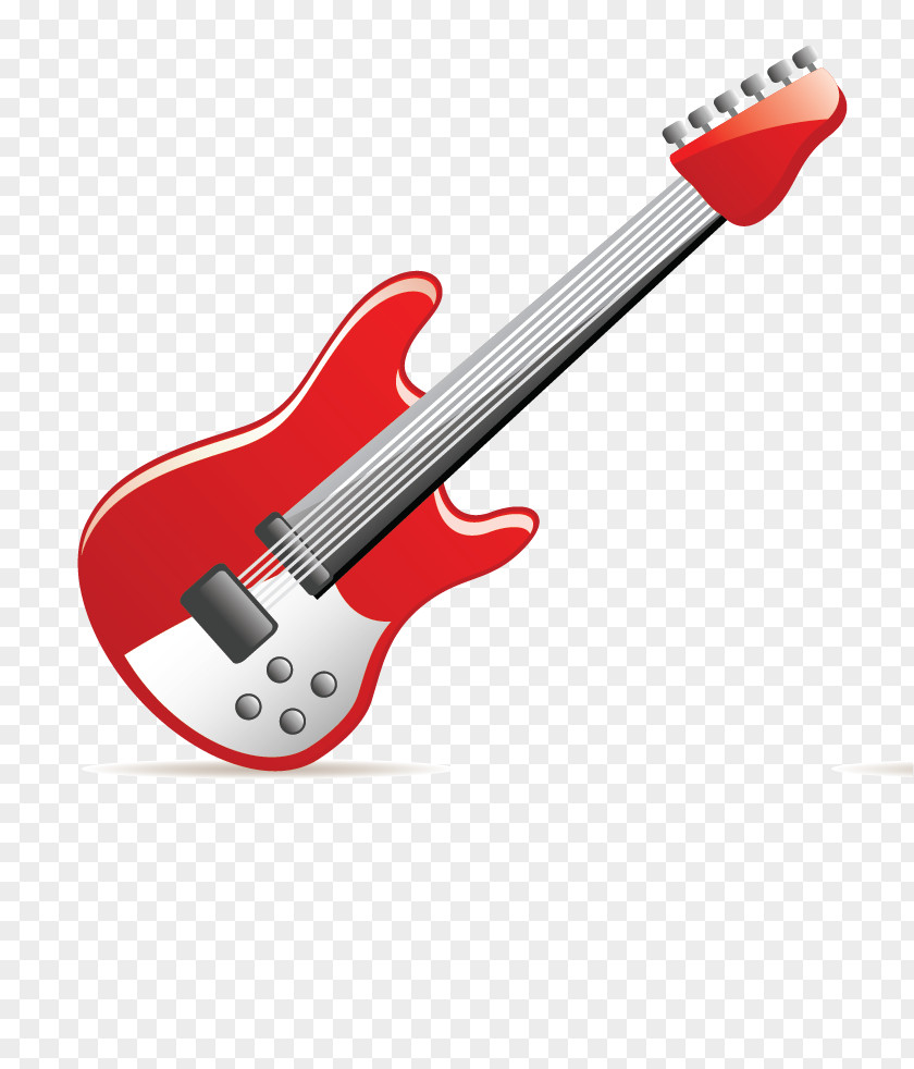 Red Guitar Ukulele Musical Instrument PNG