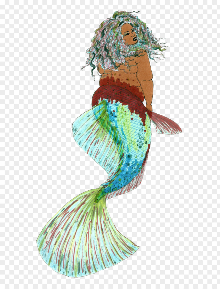 Betta Mermaid Ariel Siamese Fighting Fish Drawing PNG