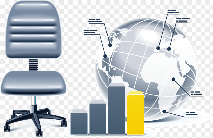 Chair Globe Data PPT Car Wheel Business PNG