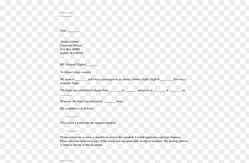 Complaint Template Letter Résumé Worksheet Document PNG