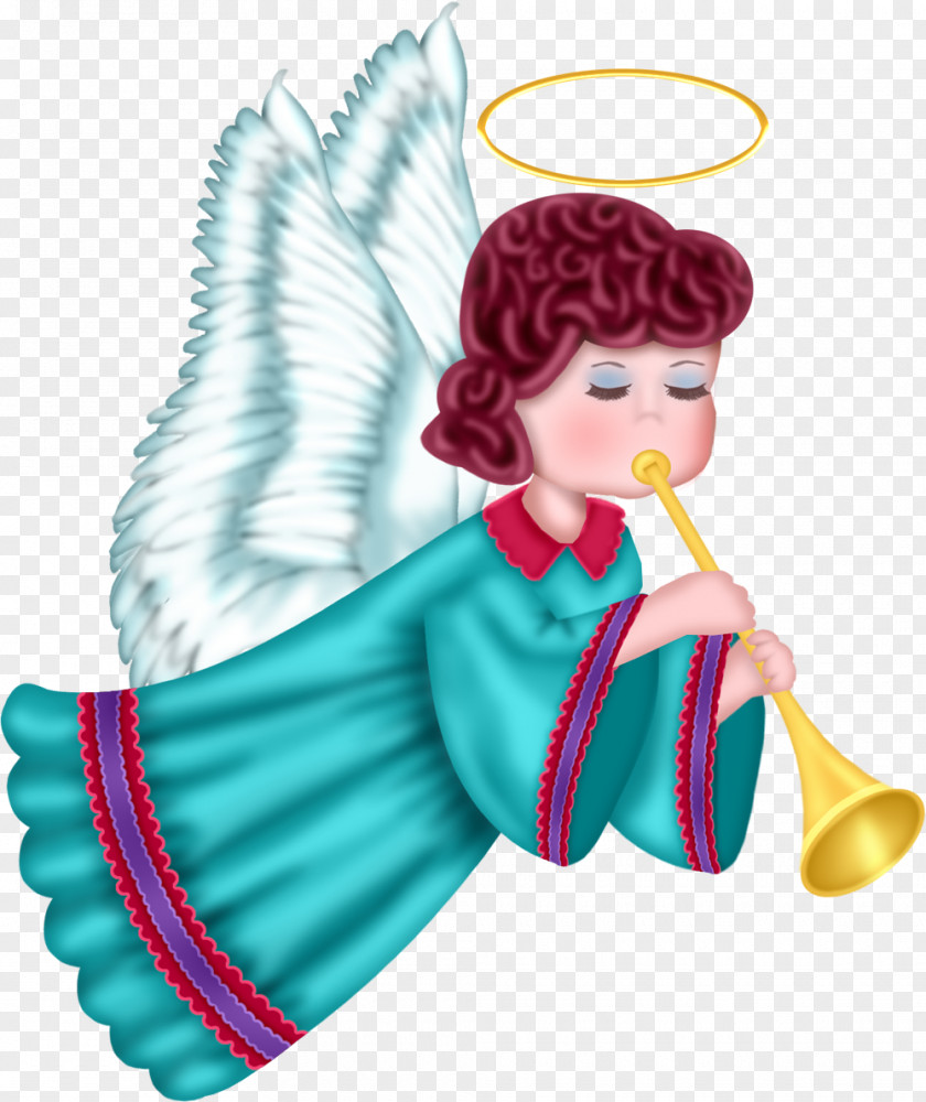 Cute Angel With Blue Robe Free Clipart Picture Cherub Clip Art PNG