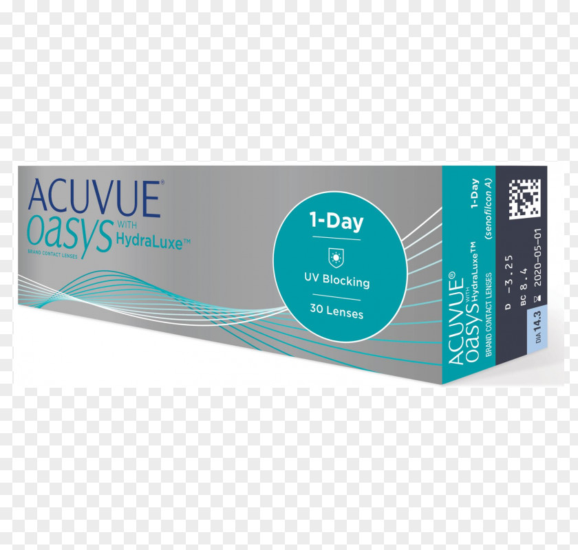 Eye Johnson & Acuvue Oasys 1-Day With Hydraluxe Contact Lenses 2-Week Hydraclear Plus PNG