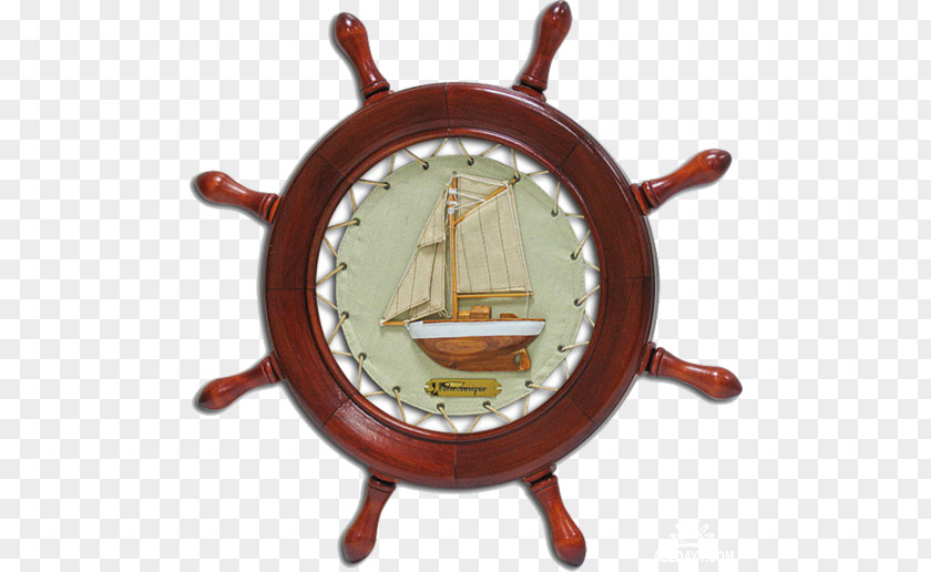 Ship Ship's Wheel Rudder Boat Clock PNG