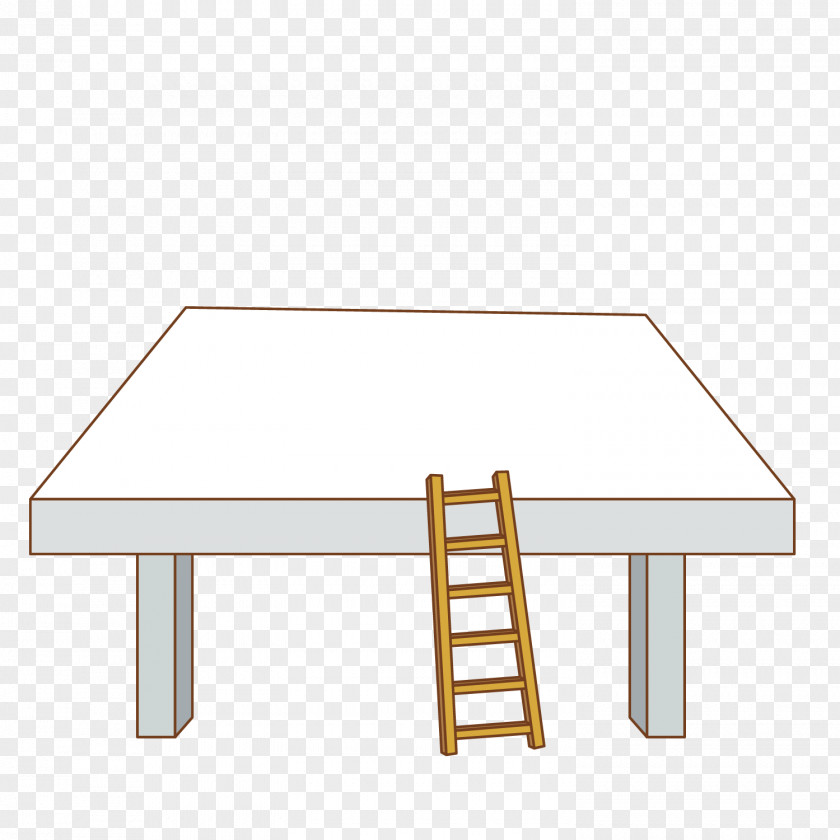 The Ladder On Table Mesa Euclidean Vector PNG