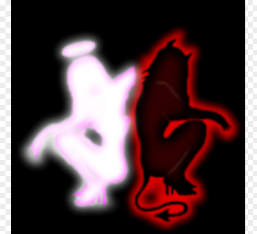 Glitter Graphic Shoulder Angel Devil Demon PNG