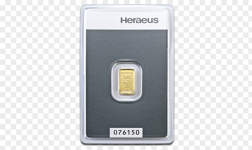 Gold Bar Heraeus Ingot Gram PNG