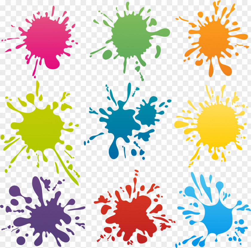 Ink Drop Color Clip Art PNG