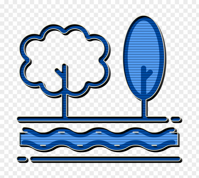 River Icon Forest Nature PNG