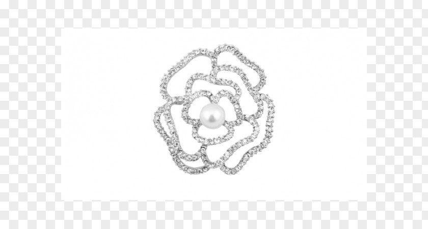 Chanel Brooch Imitation Gemstones & Rhinestones Silver Jewellery PNG