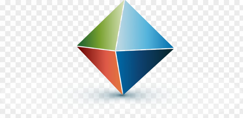 Diamond Logo Graphic Design Three-dimensional Space PNG