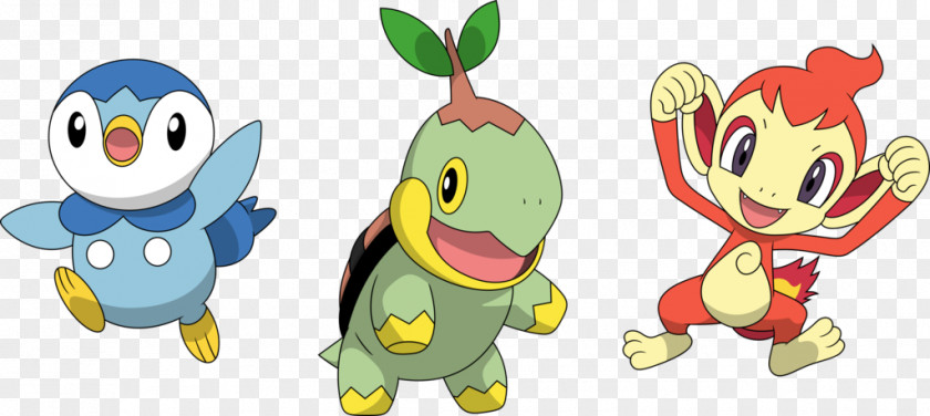 Turtwig Chimchar And Piplup Pokémon X Y Sinnoh Alola PNG