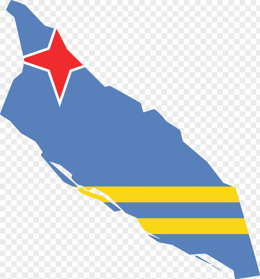 Aruba Flag Of Map PNG