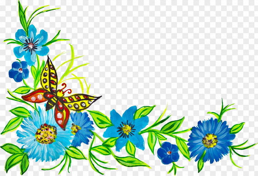 Butterfly Floral Design File Format Transparency PNG