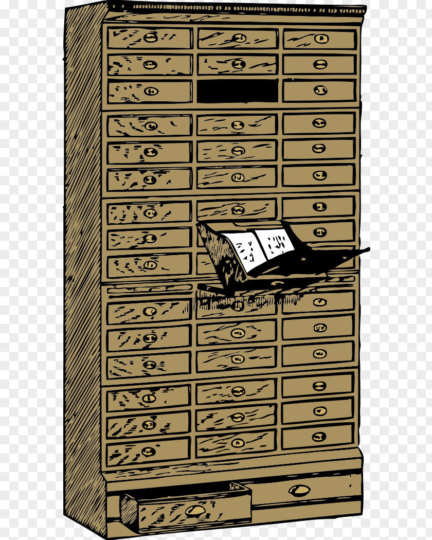Cliparts Wood Cabinet Drawer Filing Flat File Clip Art PNG