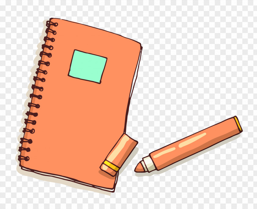 Notebook And Pen Vector Material PNG
