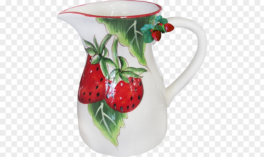 Strawberry Jug Ceramic Mug Pitcher PNG