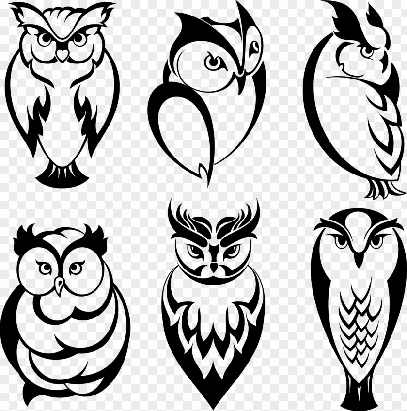 Tattoo Owl Stock Illustration Clip Art PNG