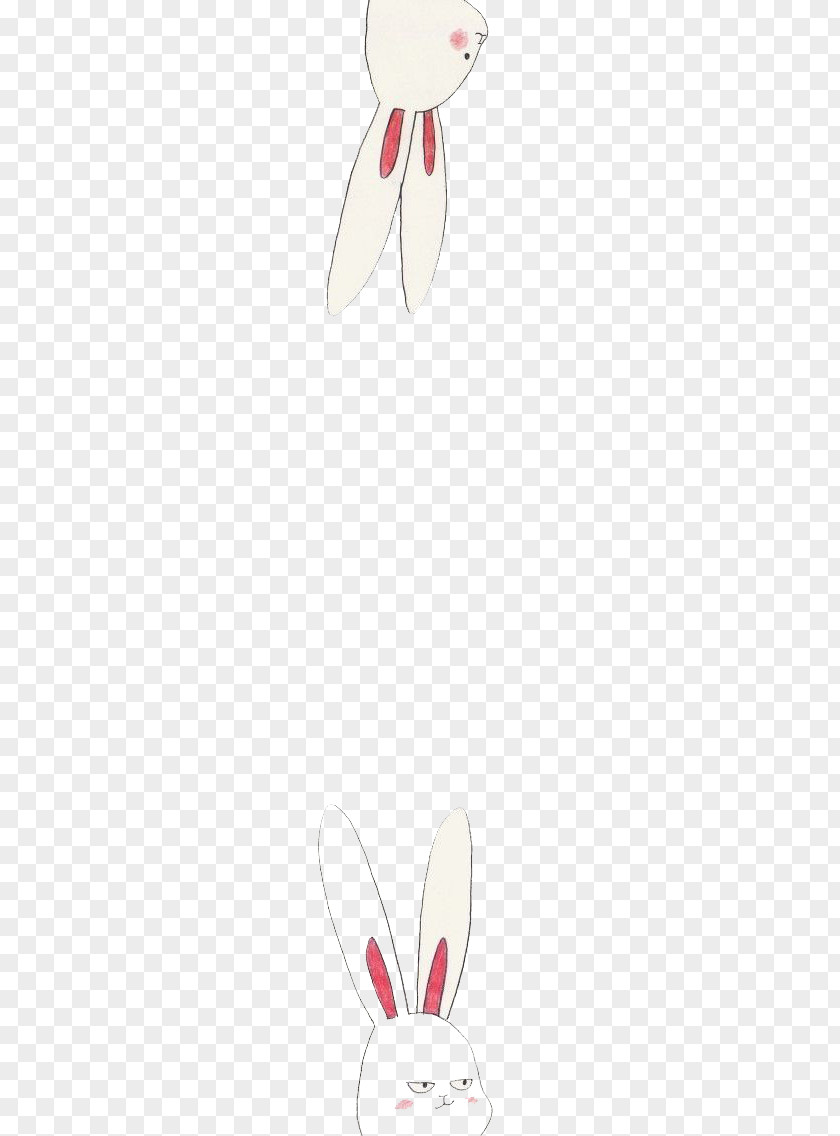 Cartoon Rabbit Easter Bunny Paper Pattern PNG