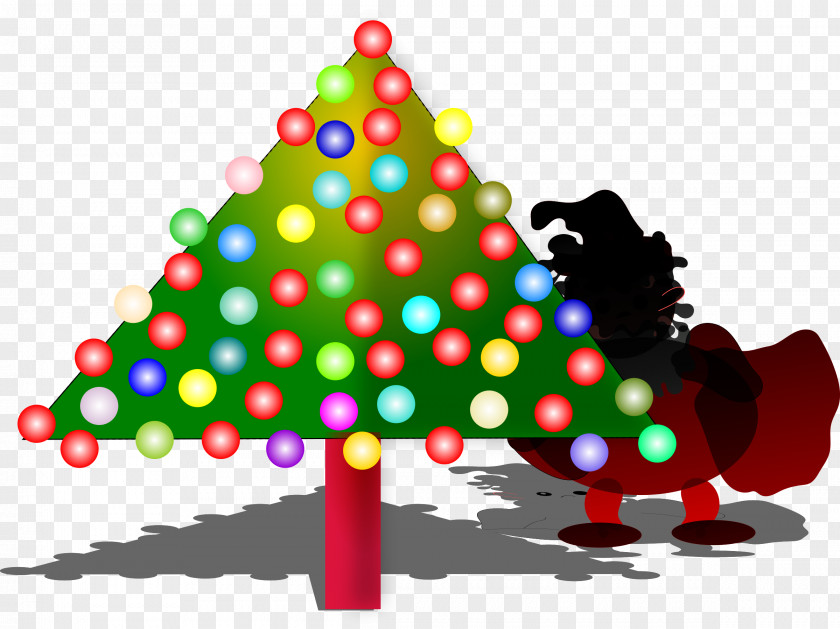 Christmas Tree Ornament Santa Claus Clip Art PNG