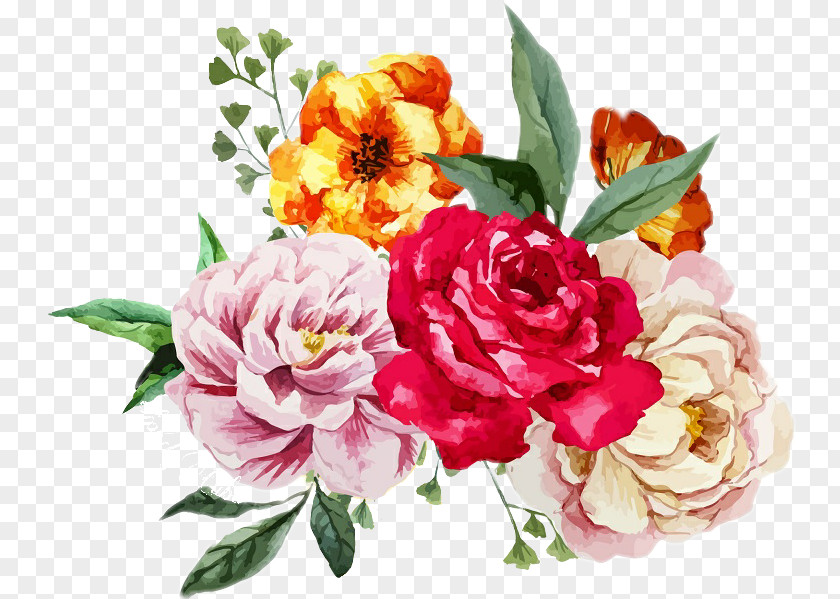 Flower Watercolour Flowers Bouquet Watercolor Painting Floral Design PNG