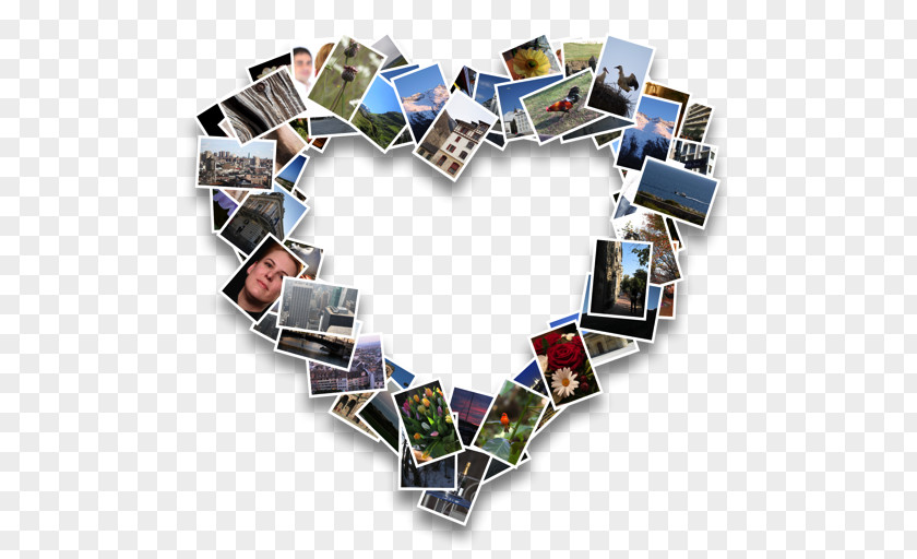 Irregular Composition Of The Heart Collage Photomontage Photography PNG