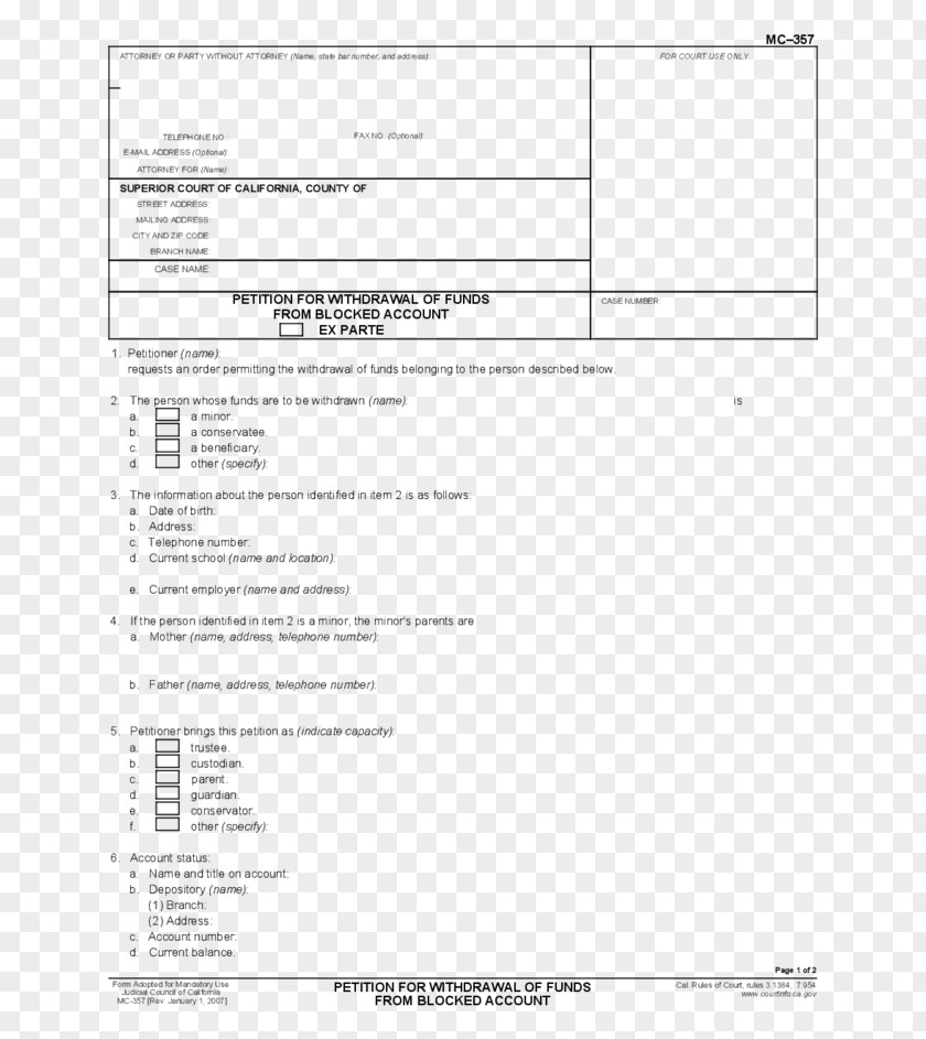 Withdrawal Petition Court Funding MC 357 Screenshot PNG