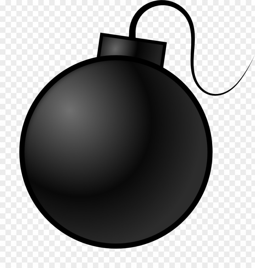 Bomb Black And White Circle PNG