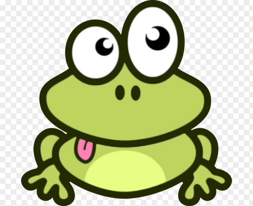 Green Frog True Toad Cartoon PNG