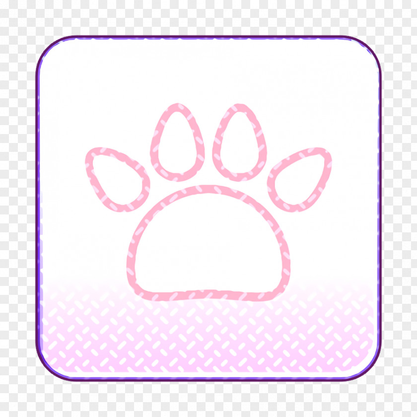 Magenta Paw App Icon Application Interface PNG