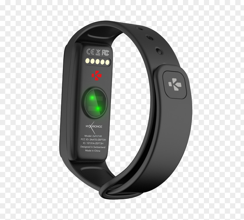 MyKronoz ZeFit3HR Activity Tracker Heart Rate Monitor Smartwatch PNG