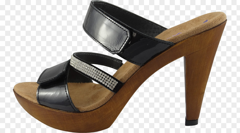 Sandal Wood Slide Shoe PNG