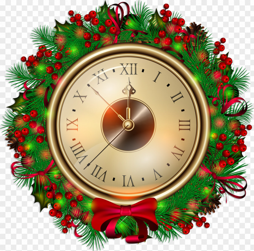Santa Claus Clip Art Christmas Graphics Day Clock PNG