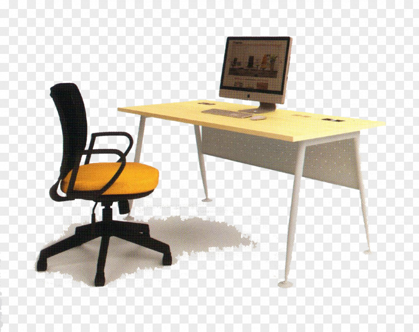Table Desk Office Chair Furniture PNG