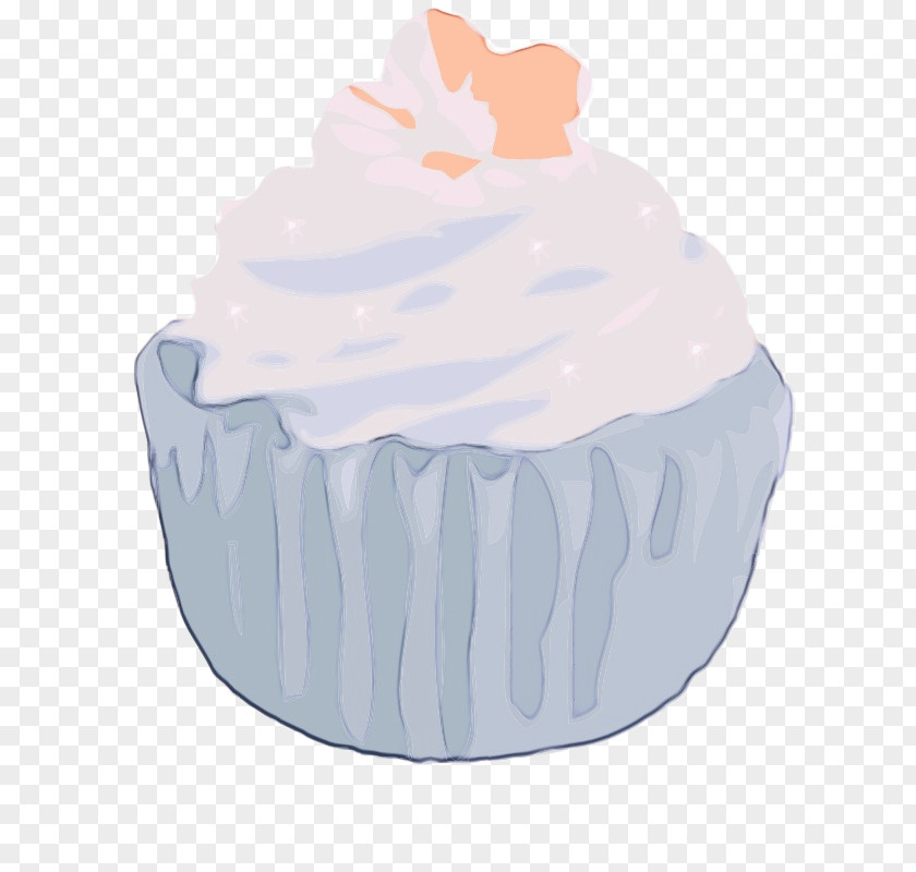 Cream Muffin White Baking Cup Icing Cupcake Buttercream PNG