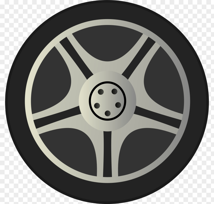 Simple Car Wheel Tire Rims Side View By Qubodup Just A Rim Clip Art PNG