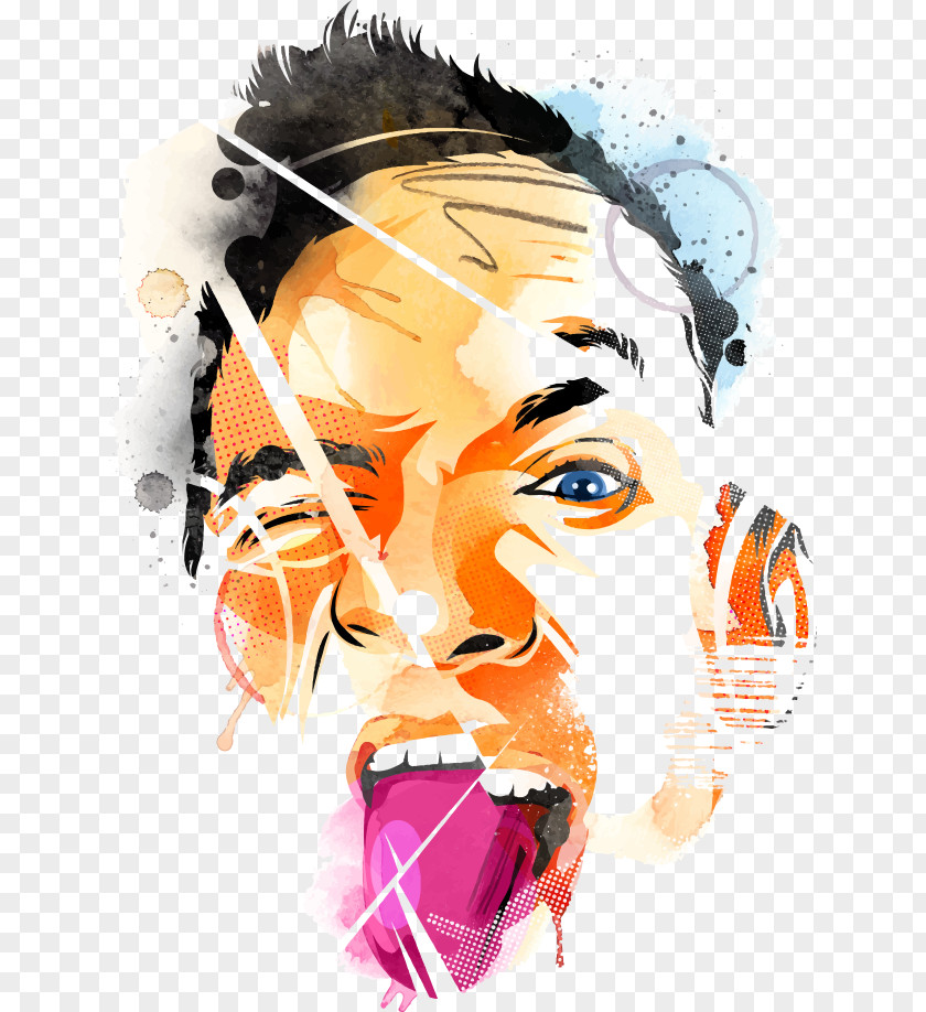 Tongue Vector Man Graphic Design Illustration PNG