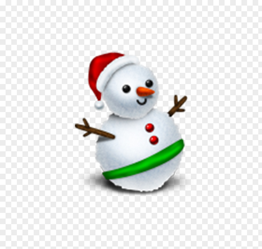 Creative Christmas Snowman ICO Icon PNG