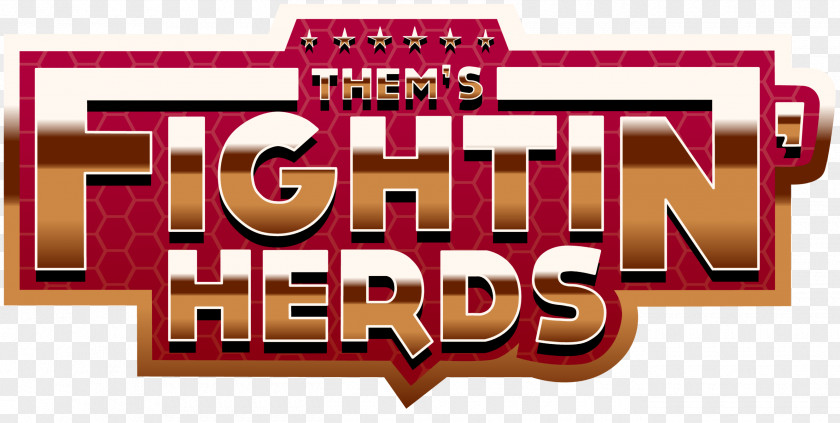 Them's Fightin' Herds Logo Indiegogo Brand Font PNG