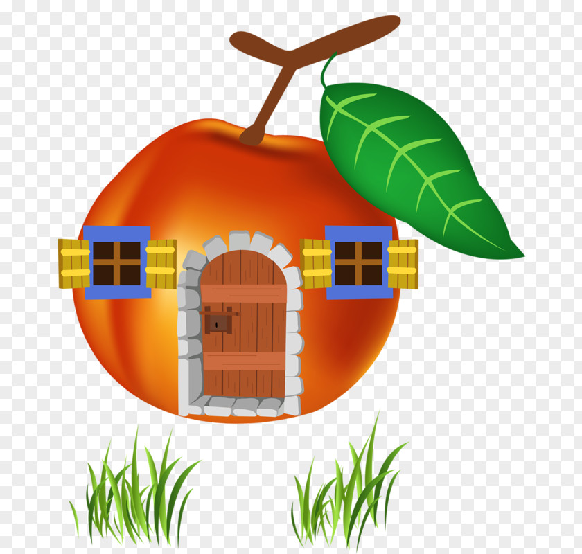 Apple House Tree Clip Art PNG
