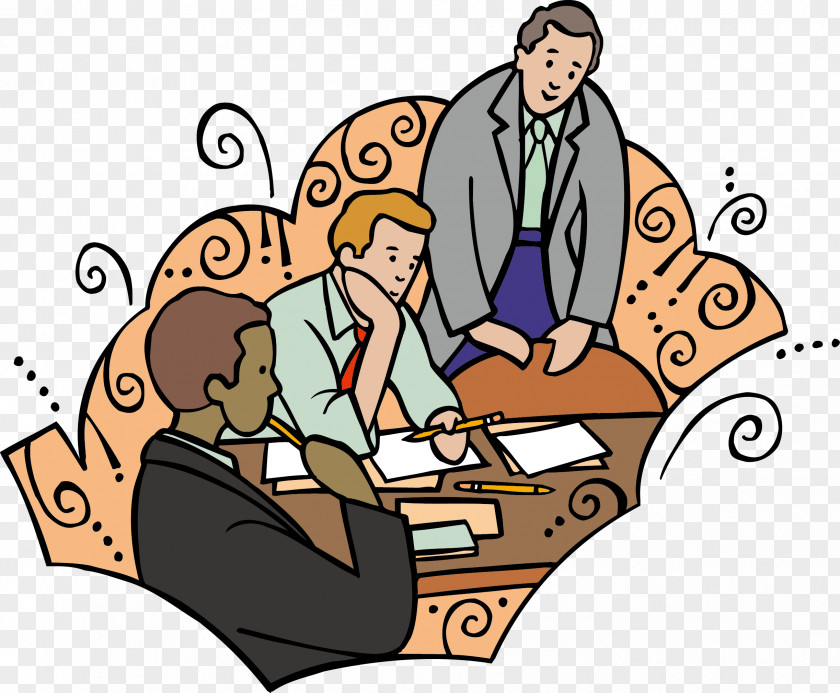 Meeting Staff Animation Clip Art PNG