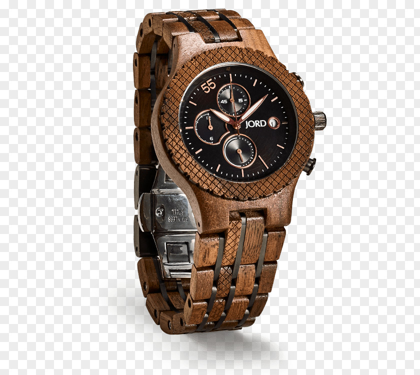 Men Watch Strap Jord Chronograph Movement PNG