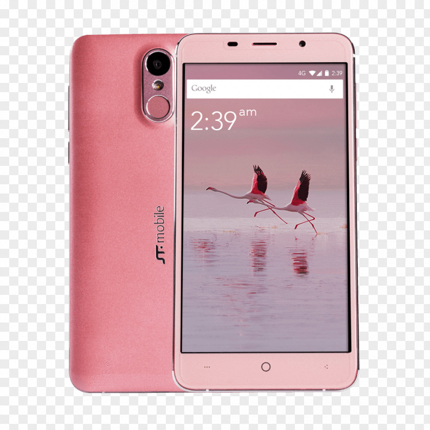 Neon Flamingo Telephone Smartphone 4G Portable Communications Device Mobile Phone Accessories PNG