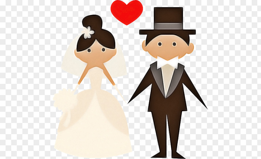 Suit Gentleman Bride And Groom Cartoon PNG