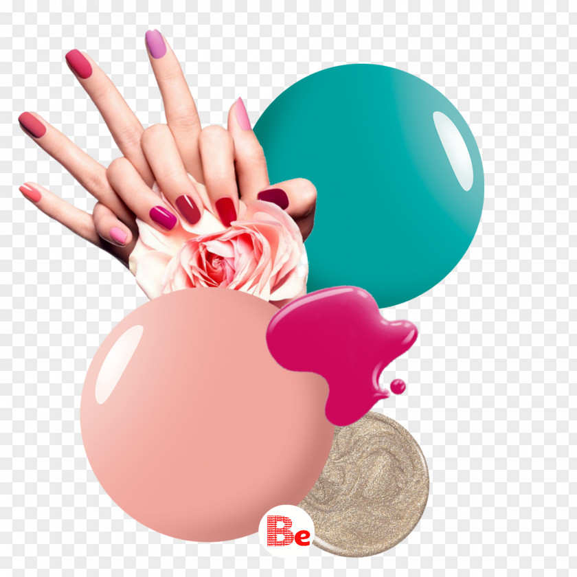 Ball Gesture Nail Pink PNG