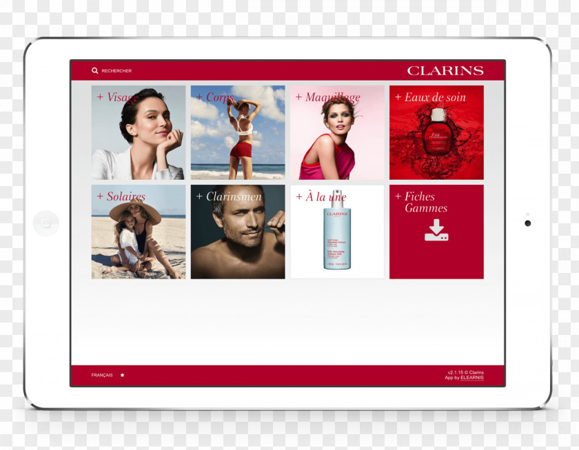 Clarins Brand Library ELEARNIS Display Advertising PNG