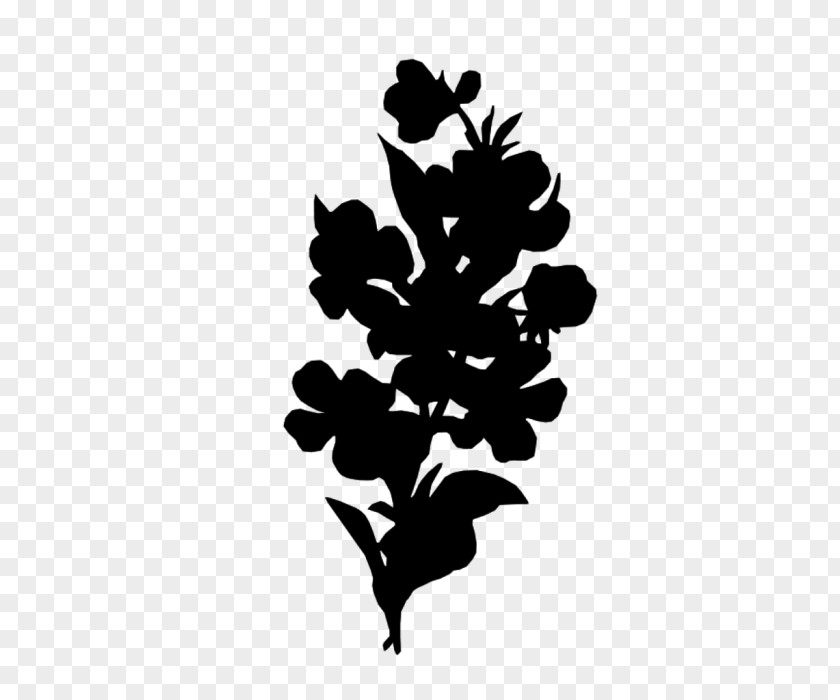 Flowering Plant Silhouette Font Leaf PNG