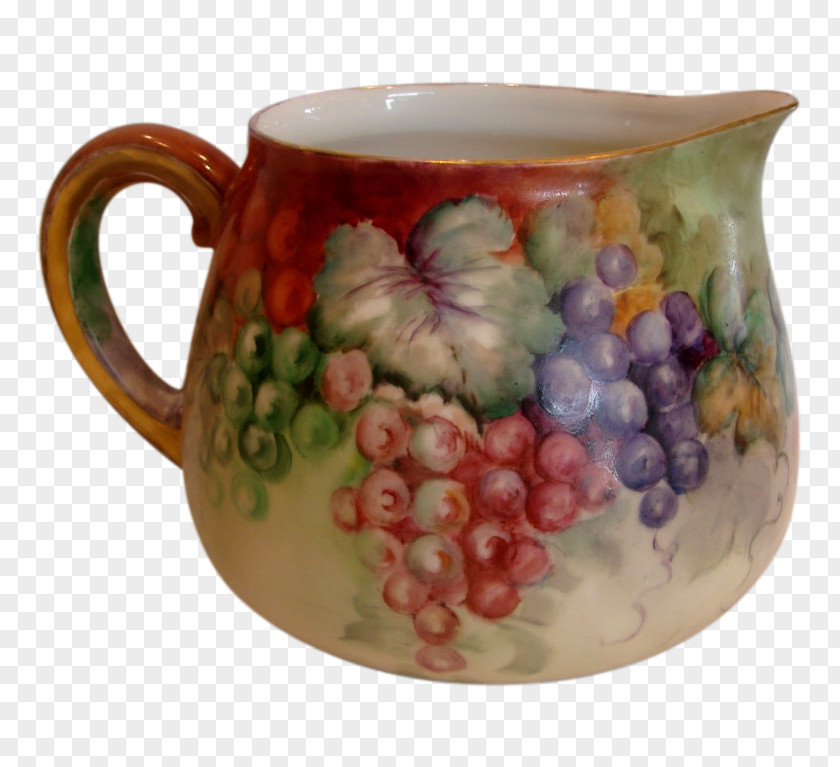 Hand-painted Cake Jug Ceramic Coffee Cup Mug Pitcher PNG