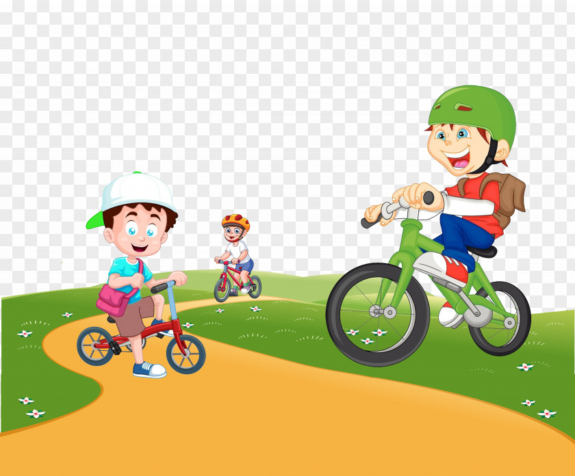 Cartoon Cycling Bicycle Sharing System Illustration PNG