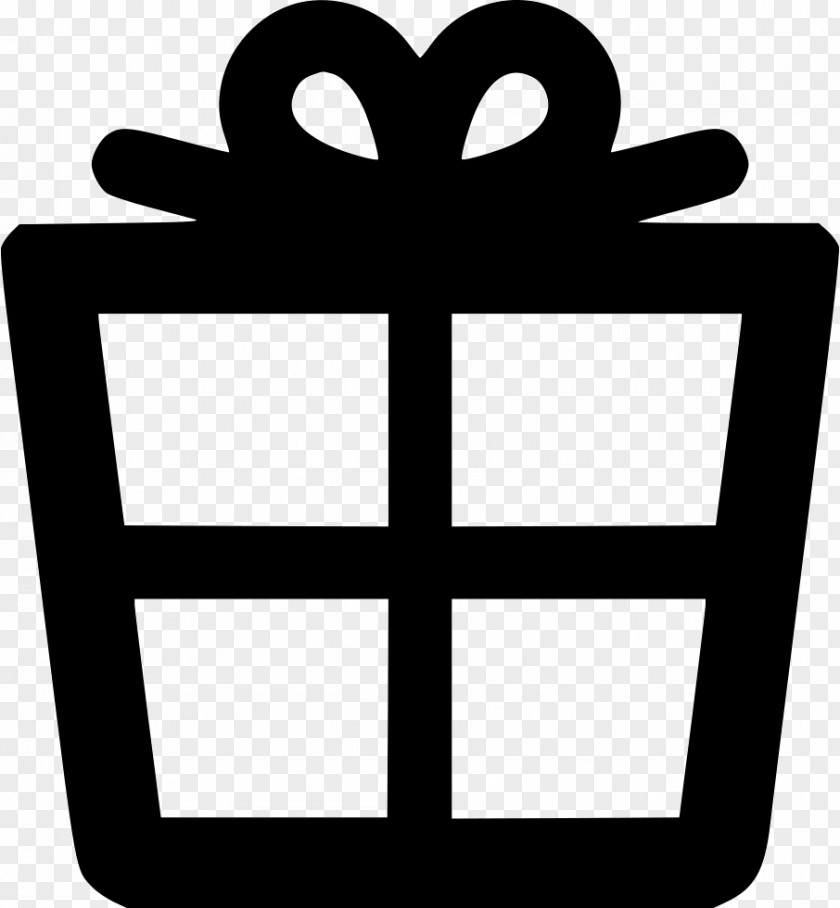 Gift Box Black Clip Art PNG